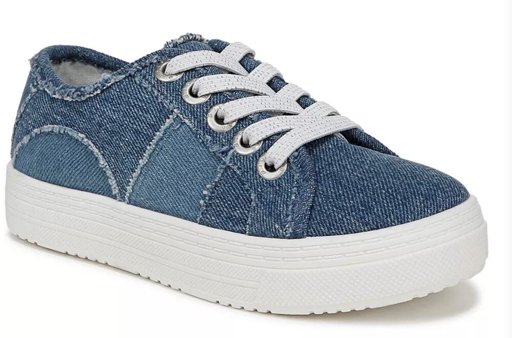 Blowfish Malibu Supersmile-K Girls Denim Oxford Shoes NEW in Box Size 4